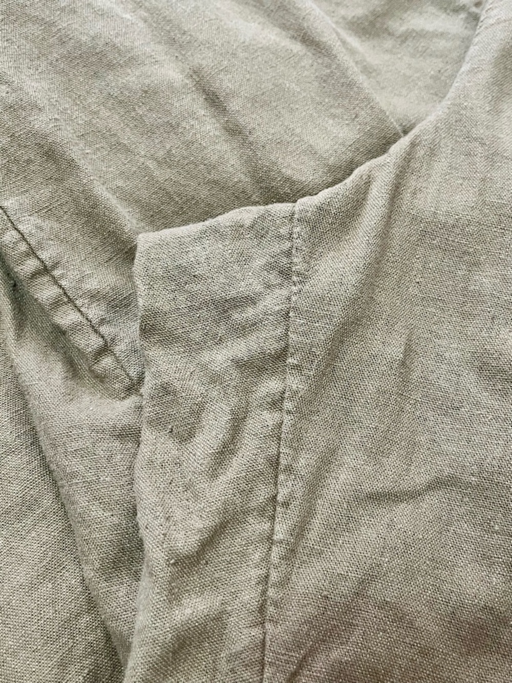 universal thread brown linen blend straight leg crop pant xl - Picture 5 of 7
